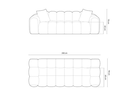 Treno Sofa, 4 Seats, 240x94 cm