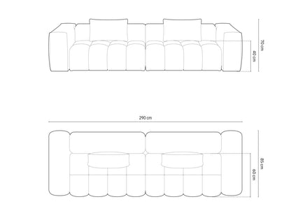Verona Modular Sofa, 5 Seats, 290x85 cm