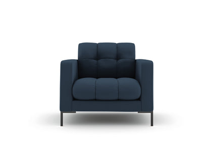 Bali Armchair, 87x96 cm — Blue / Black Metal