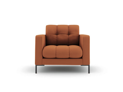 Bali Armchair, 87x96 cm — Brick / Black Metal