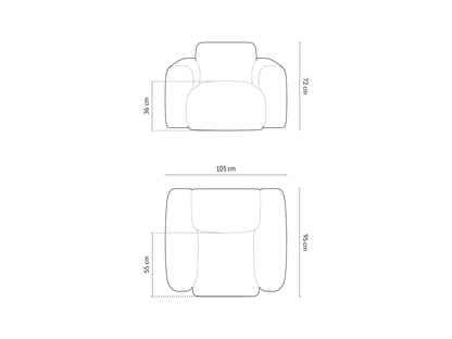 Nolio Armchair, 105x95 cm