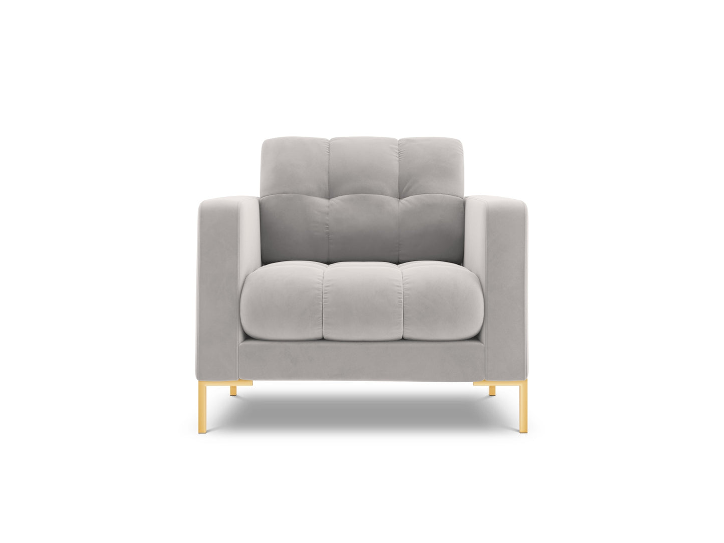Bali Armchair, 87x96 cm — Silver / Gold Metal