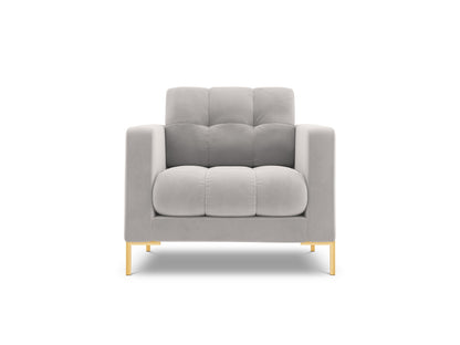 Bali Armchair, 87x96 cm — Silver / Gold Metal