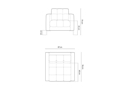 Bali Armchair, 87x96 cm