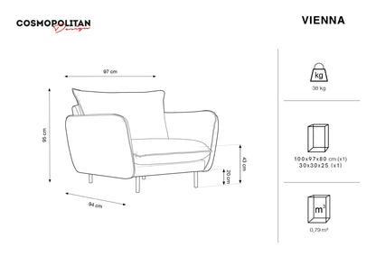 Vienna Armchair, 97x94 cm