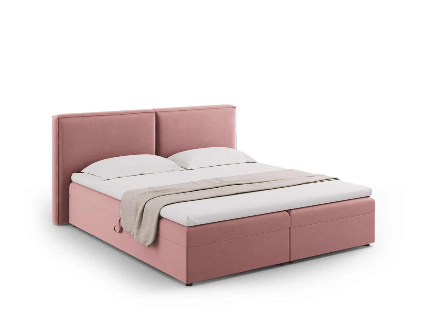 Arendal Boxspring Bed Set — Pink