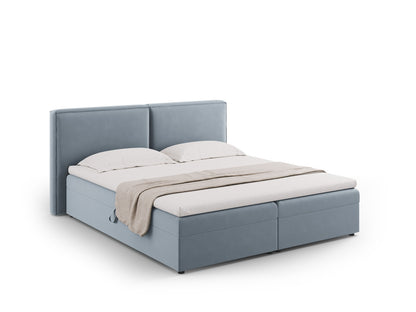 Arendal Boxspring Bed Set — Light Blue