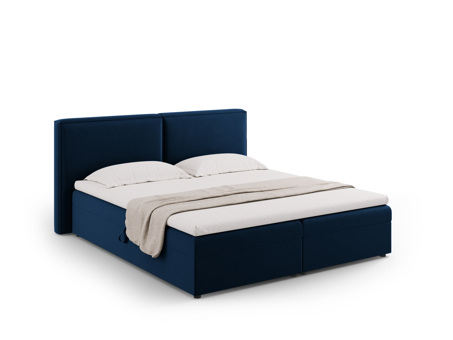 Arendal Boxspring Bed Set — Royal Blue