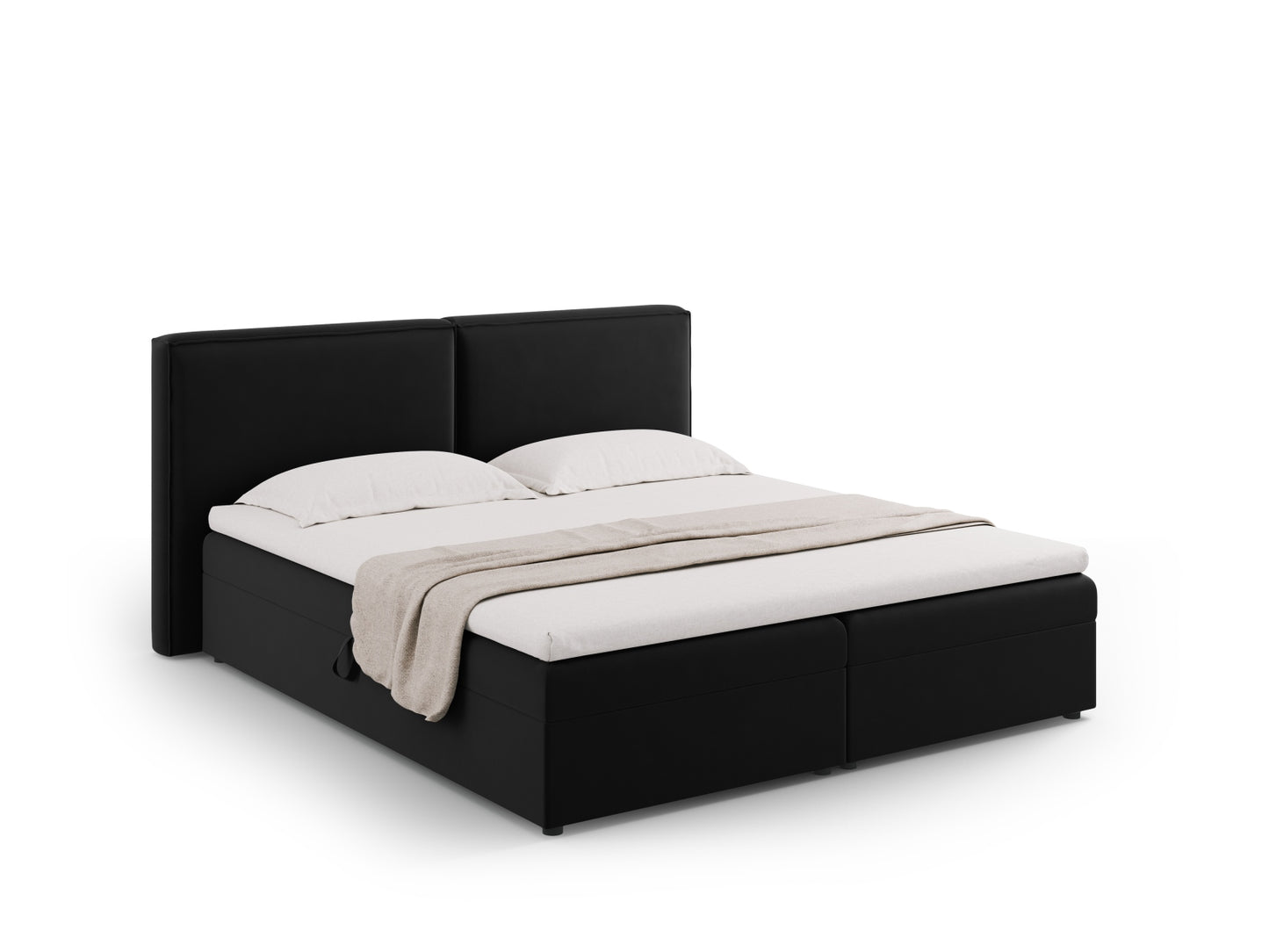 Arendal Boxspring Bed Set — Black