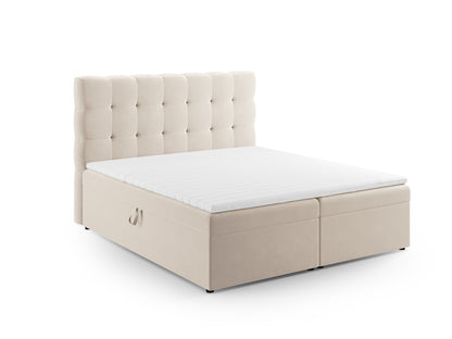 Bali Boxspring Bed Set — Light Beige