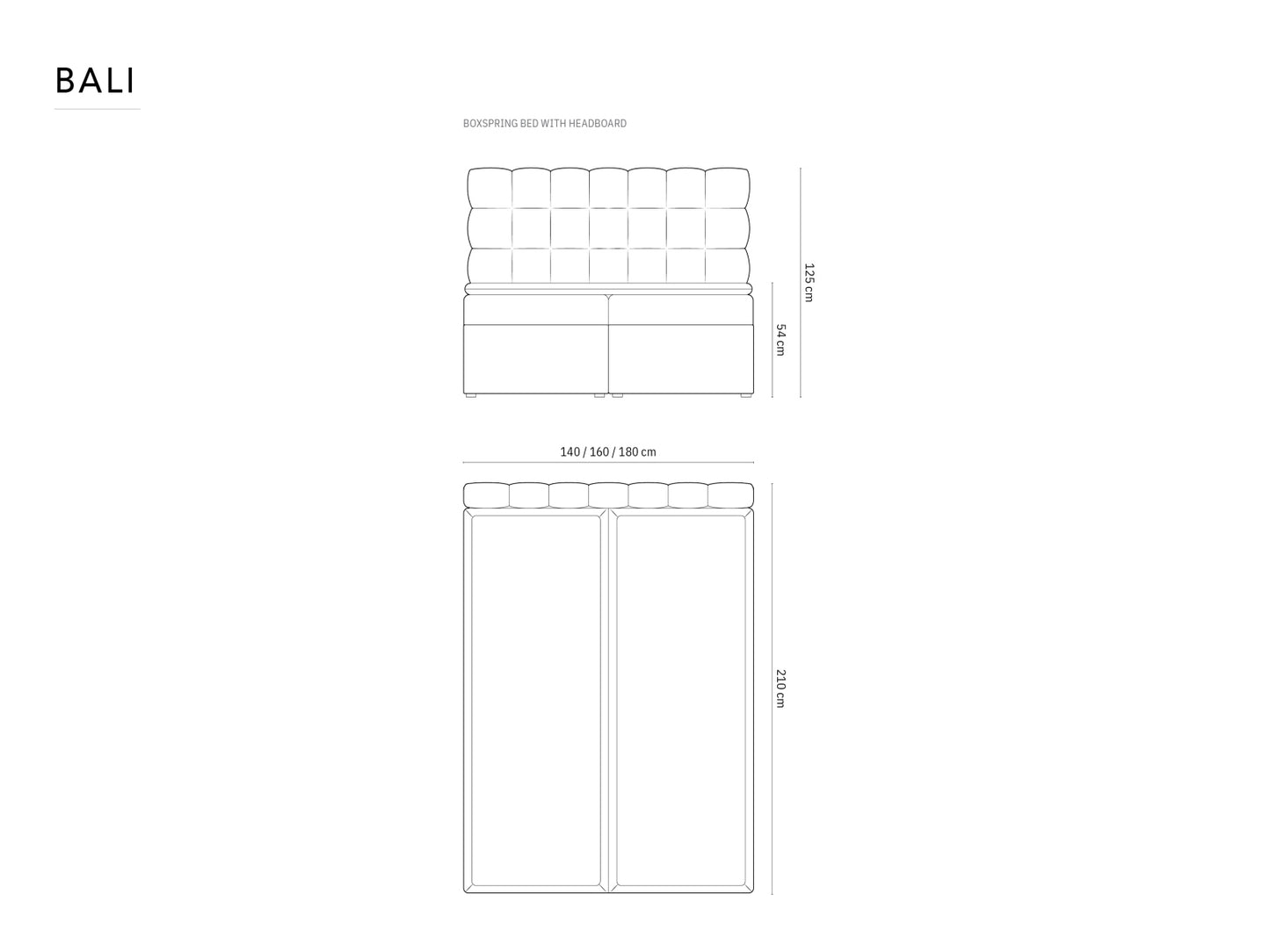 Bali Boxspring Bed Set