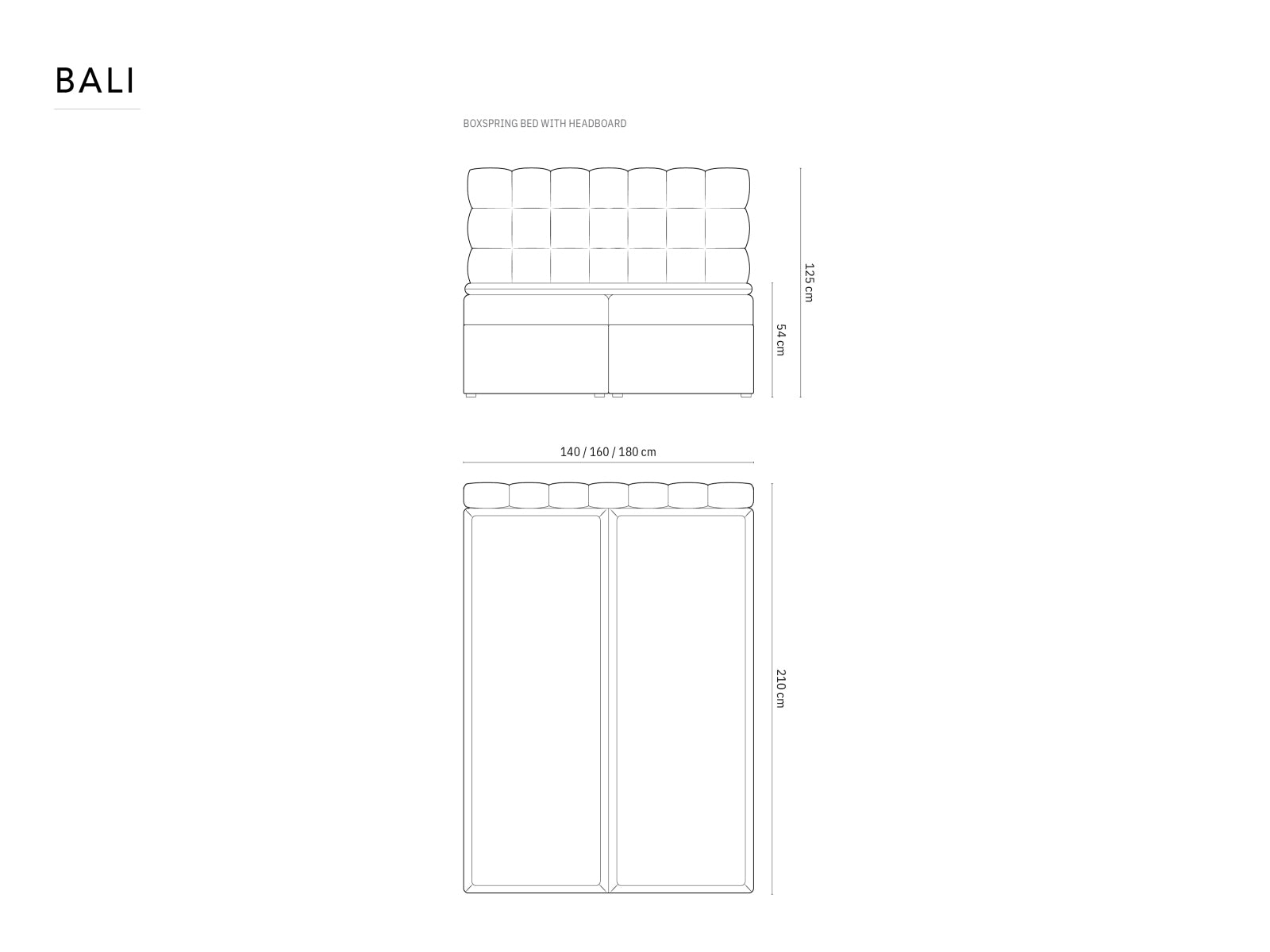 Bali Boxspring Bed Set