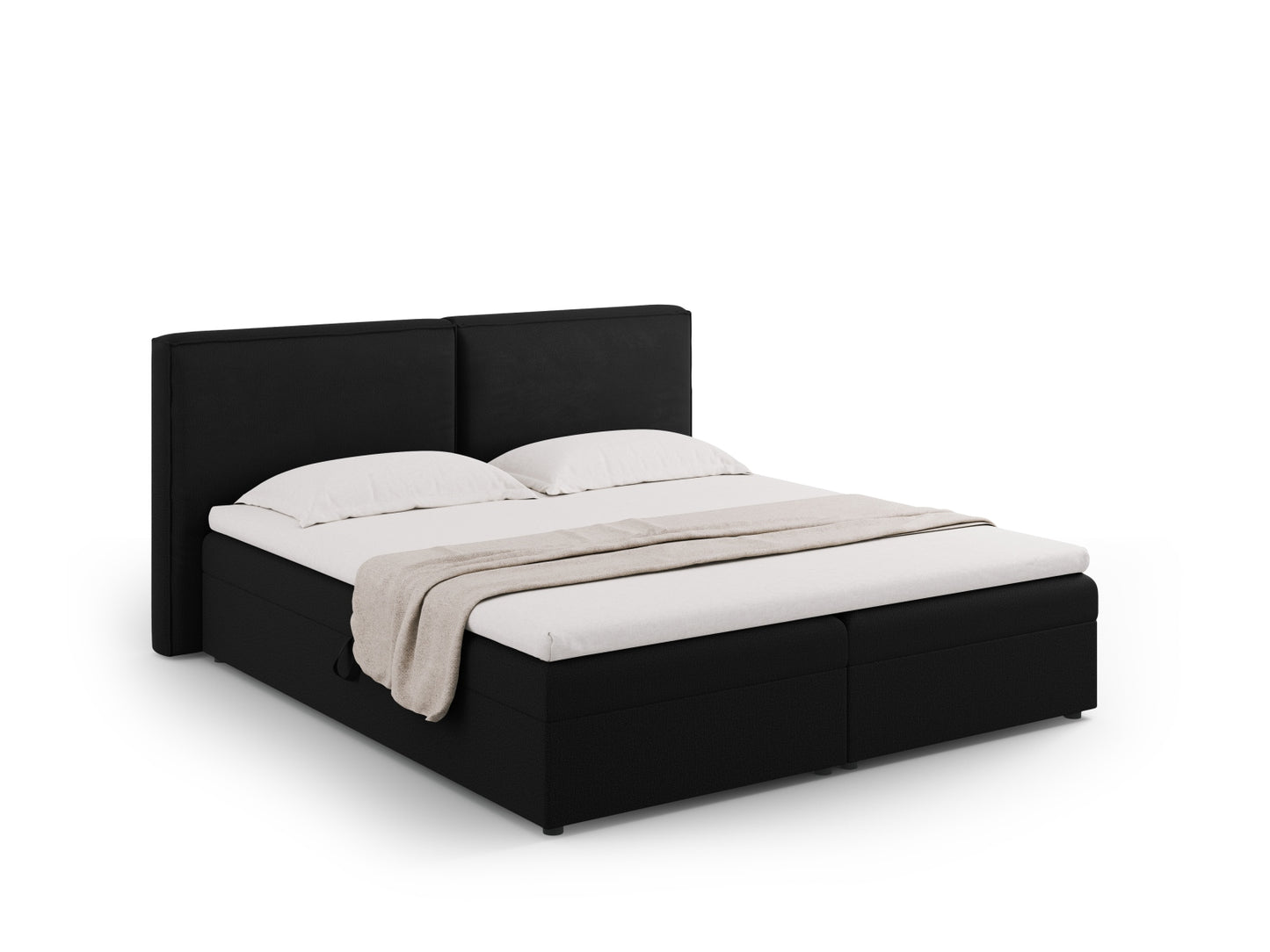 Arendal Boxspring Bed Set — Black