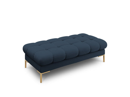 Bali Bench, 2 Seats, 133x62 cm — Blue / Gold Metal