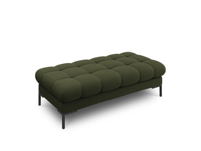 Bali Bench, 2 Seats, 133x62 cm — Green / Black Metal