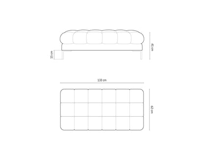 Bali Bench, 2 Seats, 133x62 cm