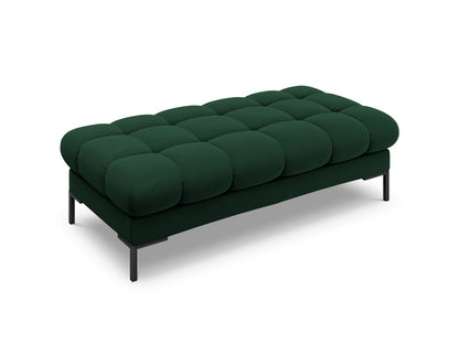 Bali Bench, 2 Seats, 133x62 cm — Bottle Green / Black Metal