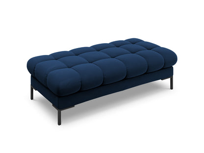 Bali Bench, 2 Seats, 133x62 cm — Royal Blue / Black Metal