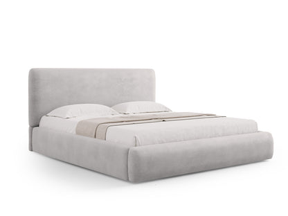 Colonel Storage Bed With Headboard — Light Grey