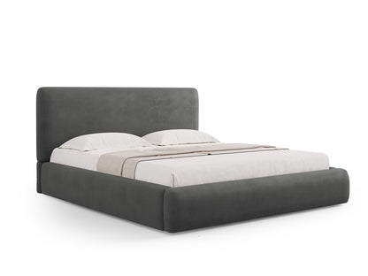 Colonel Storage Bed With Headboard — Dark Grey