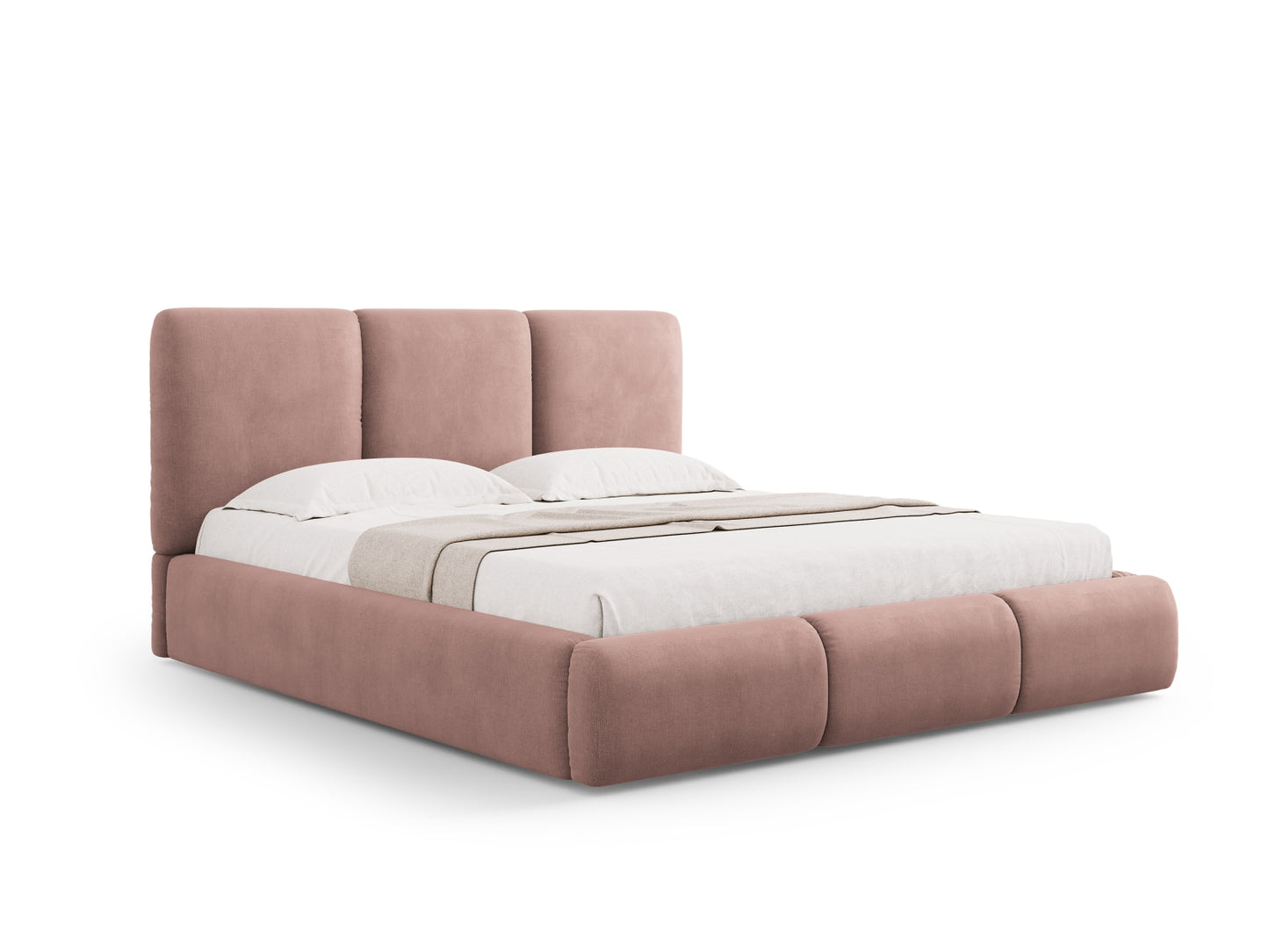 Nicolas Storage Bed With Headboard — Pink