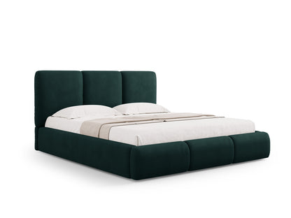 Nicolas Storage Bed With Headboard — Bottle Green
