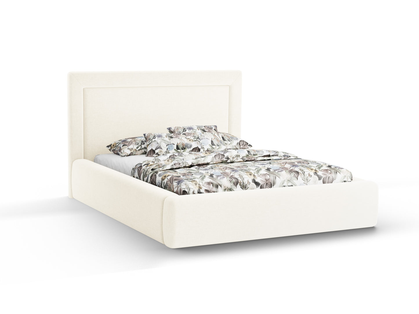 Kemer Storage Bed With Headboard — Ivory