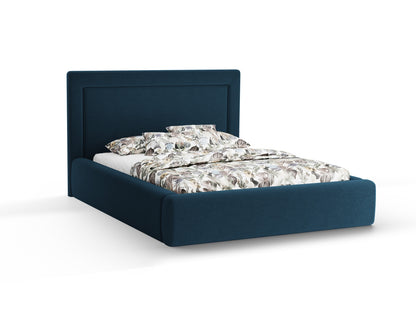 Kemer Storage Bed With Headboard — Navy Blue
