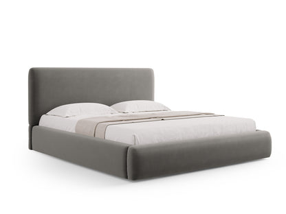 Colonel Storage Bed With Headboard — Light Grey