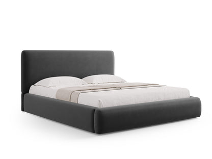 Colonel Storage Bed With Headboard — Dark Grey