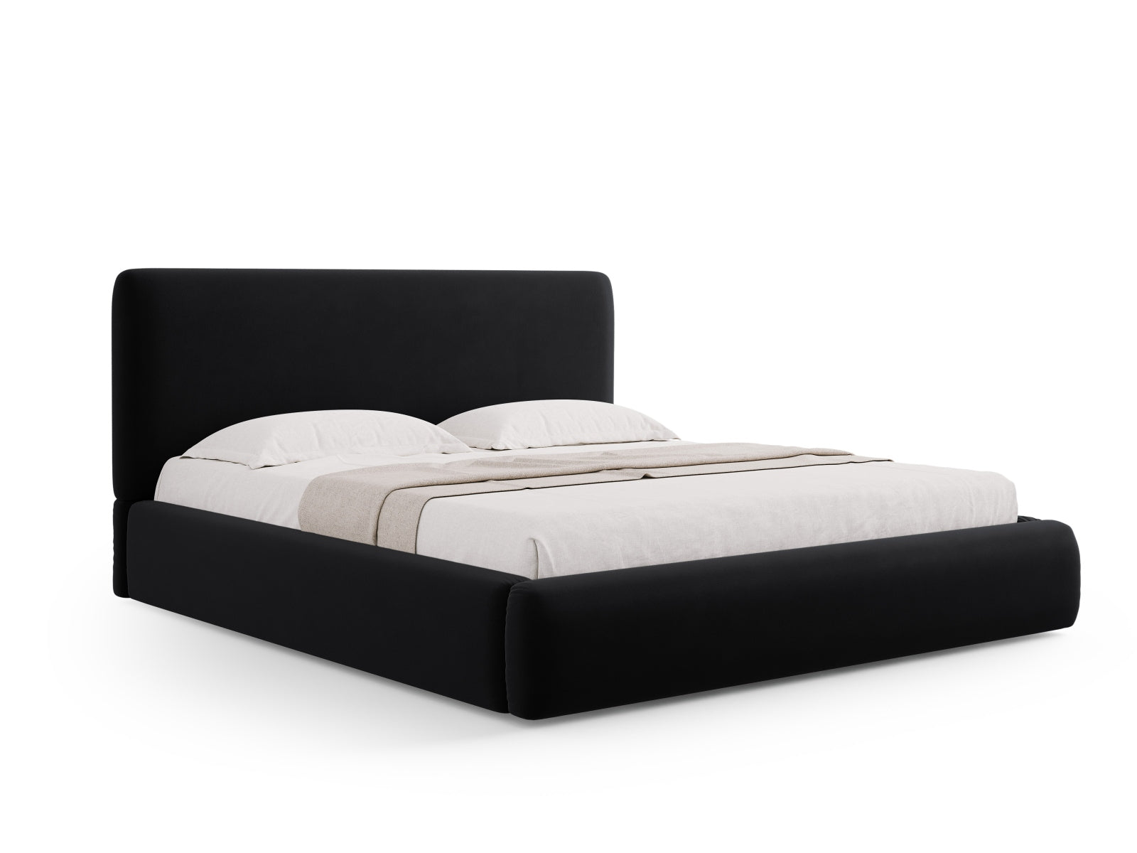 Colonel Storage Bed With Headboard — Black