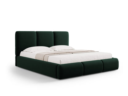 Nicolas Storage Bed With Headboard — Bottle Green