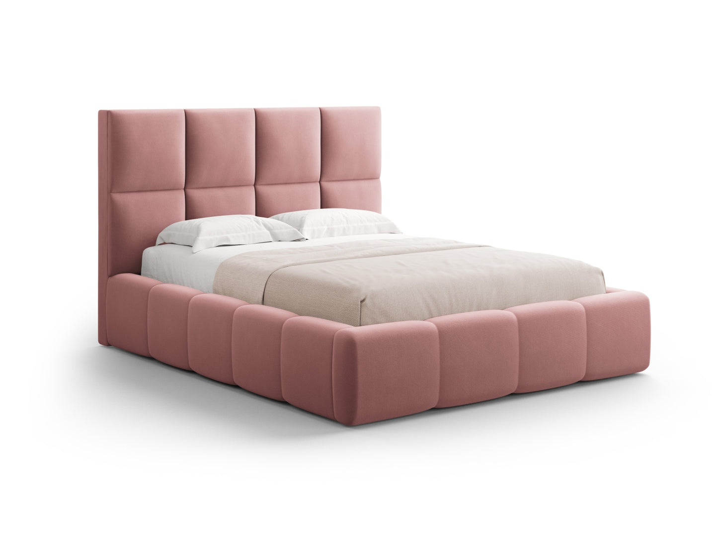 Livigno Storage Bed With Headboard — Pink