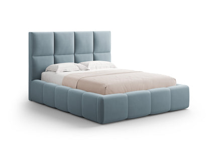 Livigno Storage Bed With Headboard — Light Blue