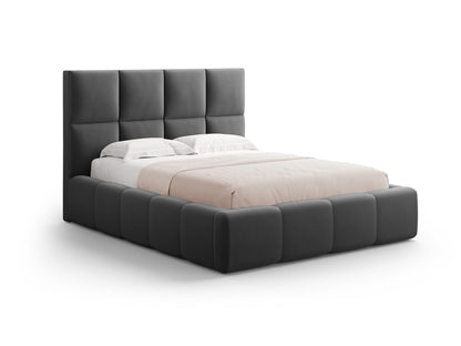 Livigno Storage Bed With Headboard — Grey