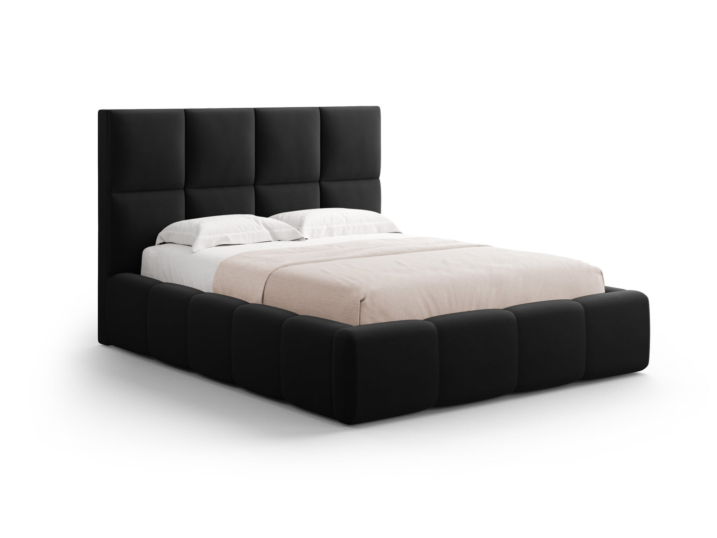Livigno Storage Bed With Headboard — Black