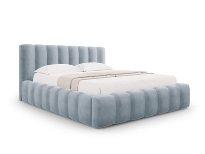 Palma Storage Bed With Headboard — Light Blue
