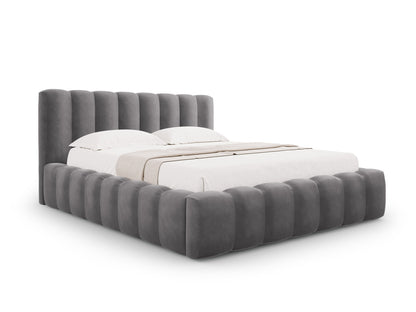 Palma Storage Bed With Headboard — Grey