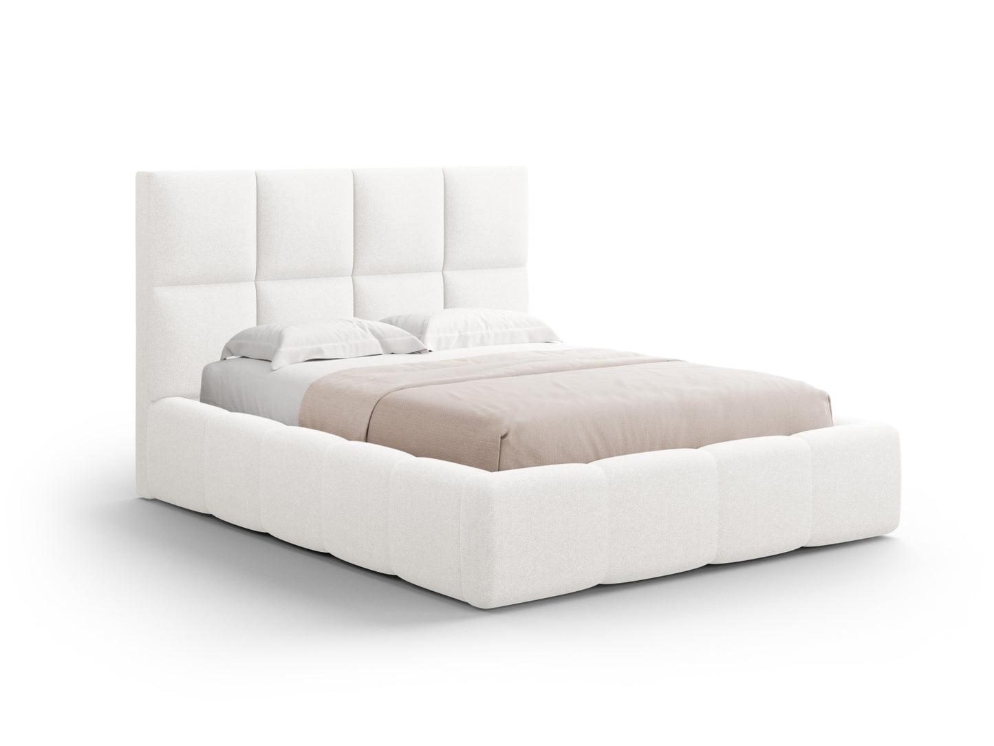 Livigno Storage Bed With Headboard — Ivory