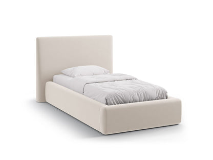 Asti Storage Bed With Headboard, 130x220 cm — Ivory