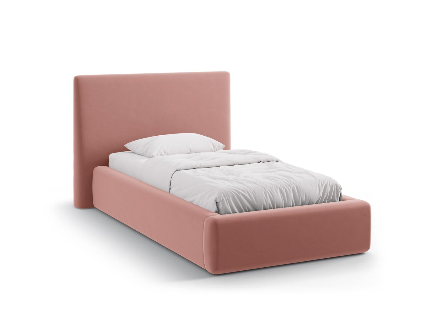 Asti Storage Bed With Headboard, 130x220 cm — Pink