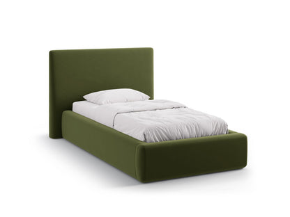 Asti Storage Bed With Headboard, 130x220 cm — Army Green