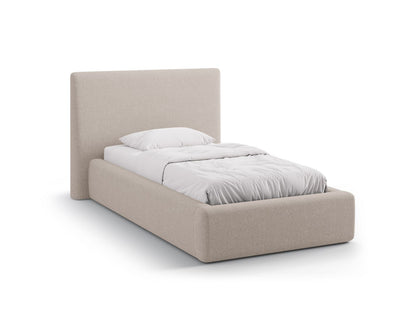 Asti Storage Bed With Headboard, 130x220 cm — Cappuccino