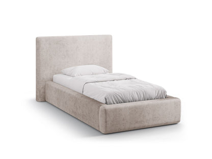 Asti Storage Bed With Headboard, 130x220 cm — Beige