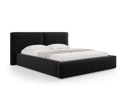 Arendal Storage Bed With Double Headboard — Black