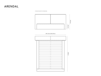 Arendal Storage Bed With Double Headboard
