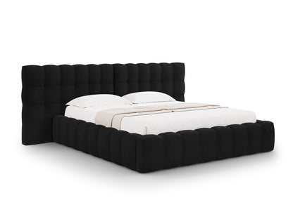 Bali Storage Bed With Double Headboard — Black