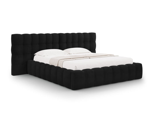 Bali Storage Bed With Double Headboard — Black
