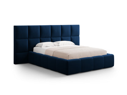 Livigno Storage Bed With Double Headboard — Royal Blue