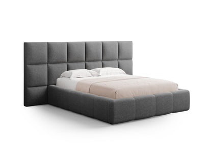 Livigno Storage Bed With Headboard — Dark Grey